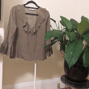 Green/grey blouse